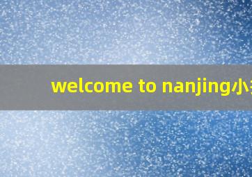 welcome to nanjing小报